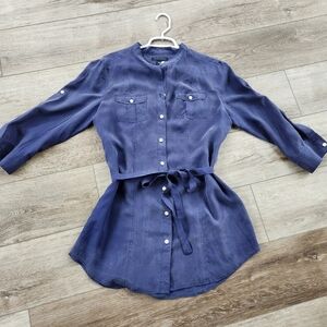 Banana Republic Silk Botton Down Shirt/ Tunik